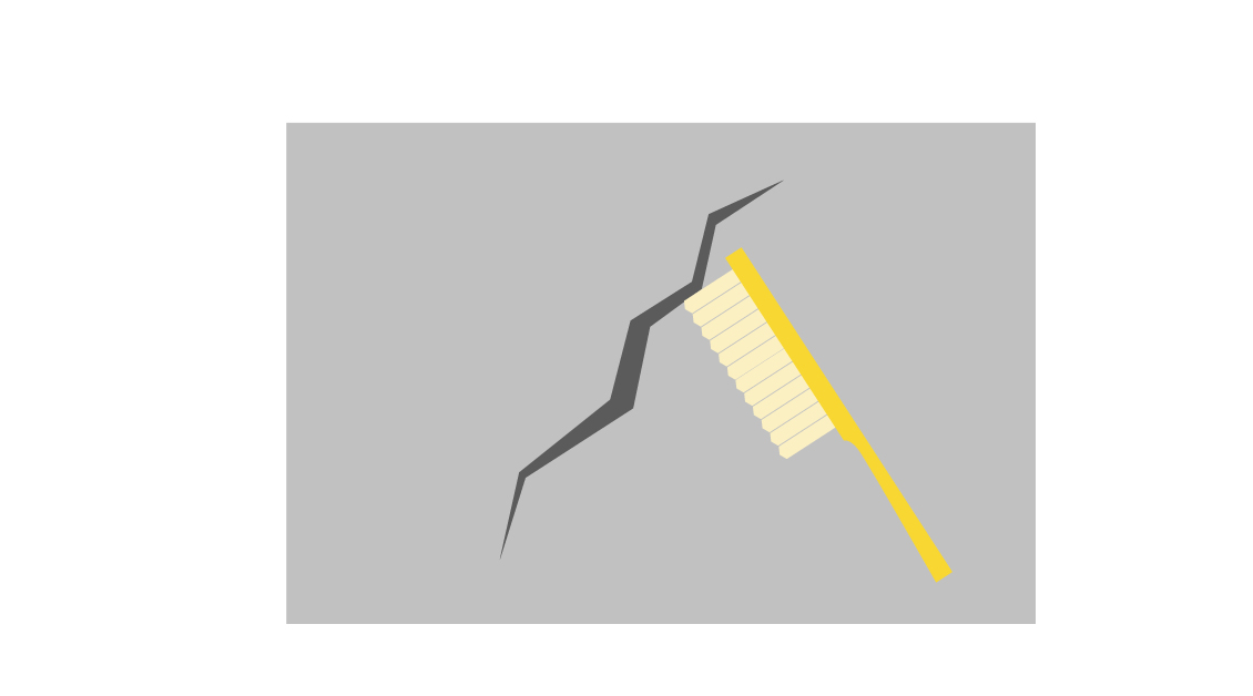 Как заделать трещину – почистить трещину Как заделать трещину – почистить трещину фото