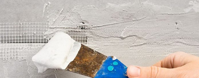 Установка стены с помощью сетки